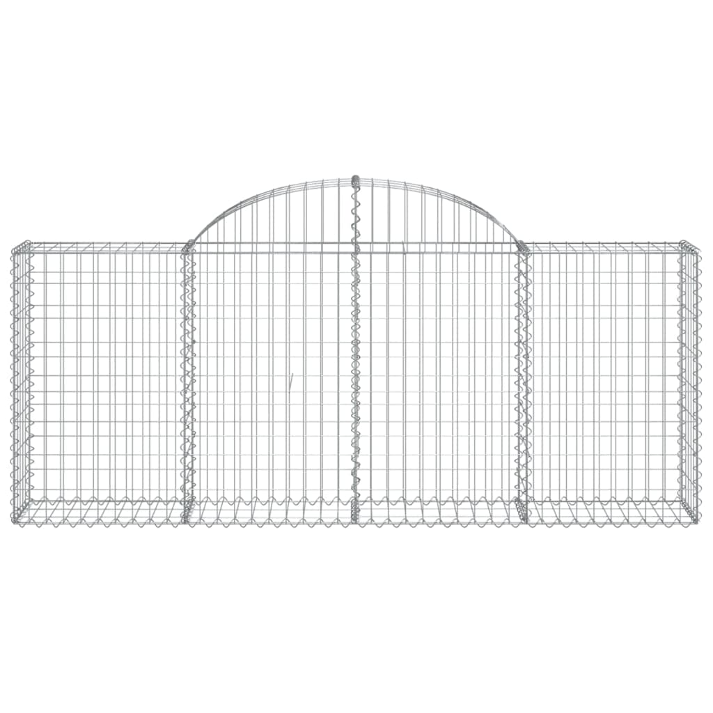 11 db íves horganyzott vas gabion kosár 200x30x80/100 cm