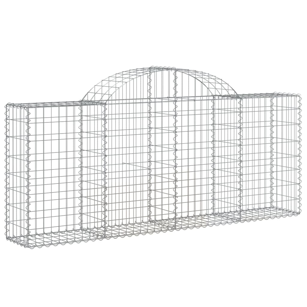 18 db íves horganyzott vas gabion kosár 200x30x80/100 cm
