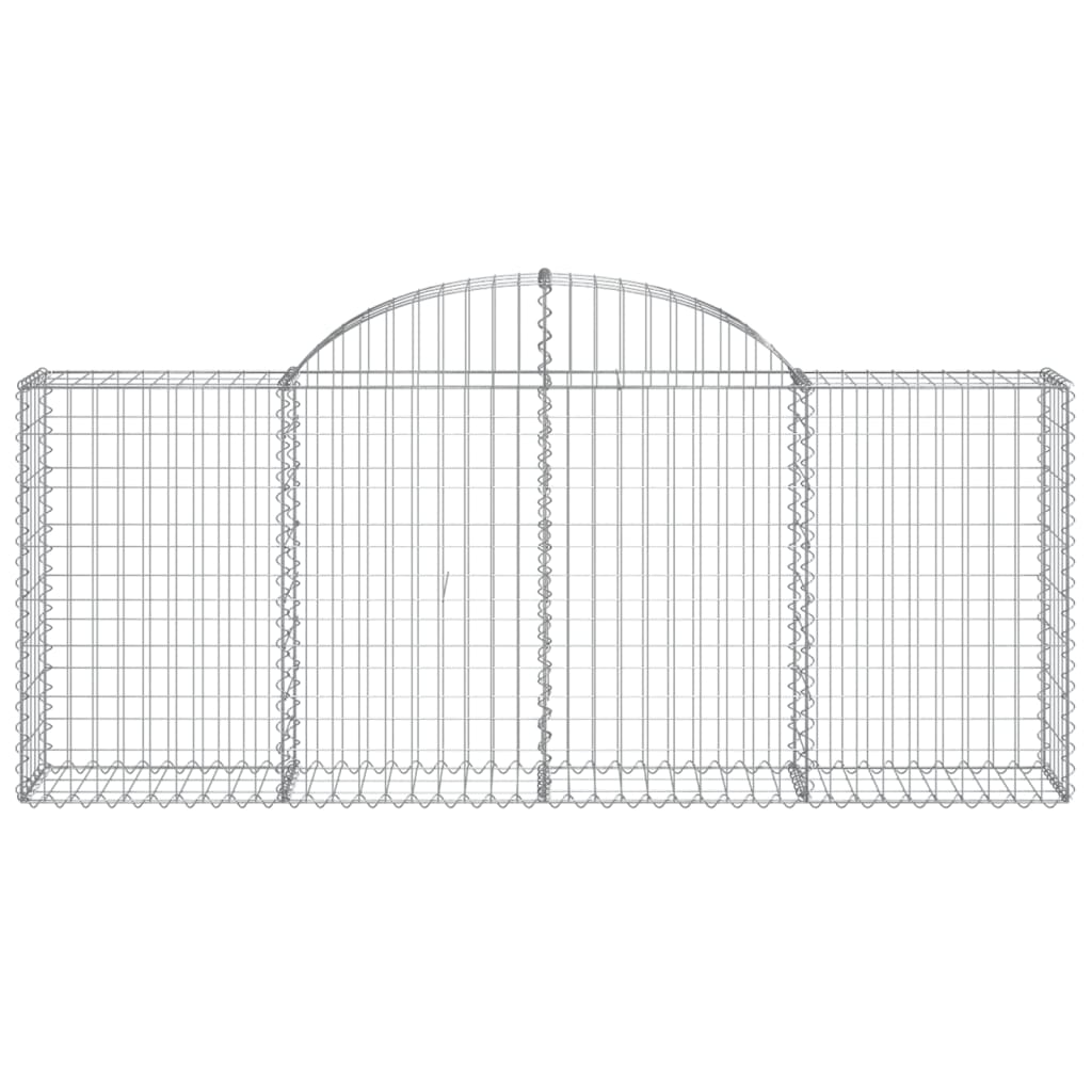 18 db íves horganyzott vas gabion kosár 200x30x80/100 cm