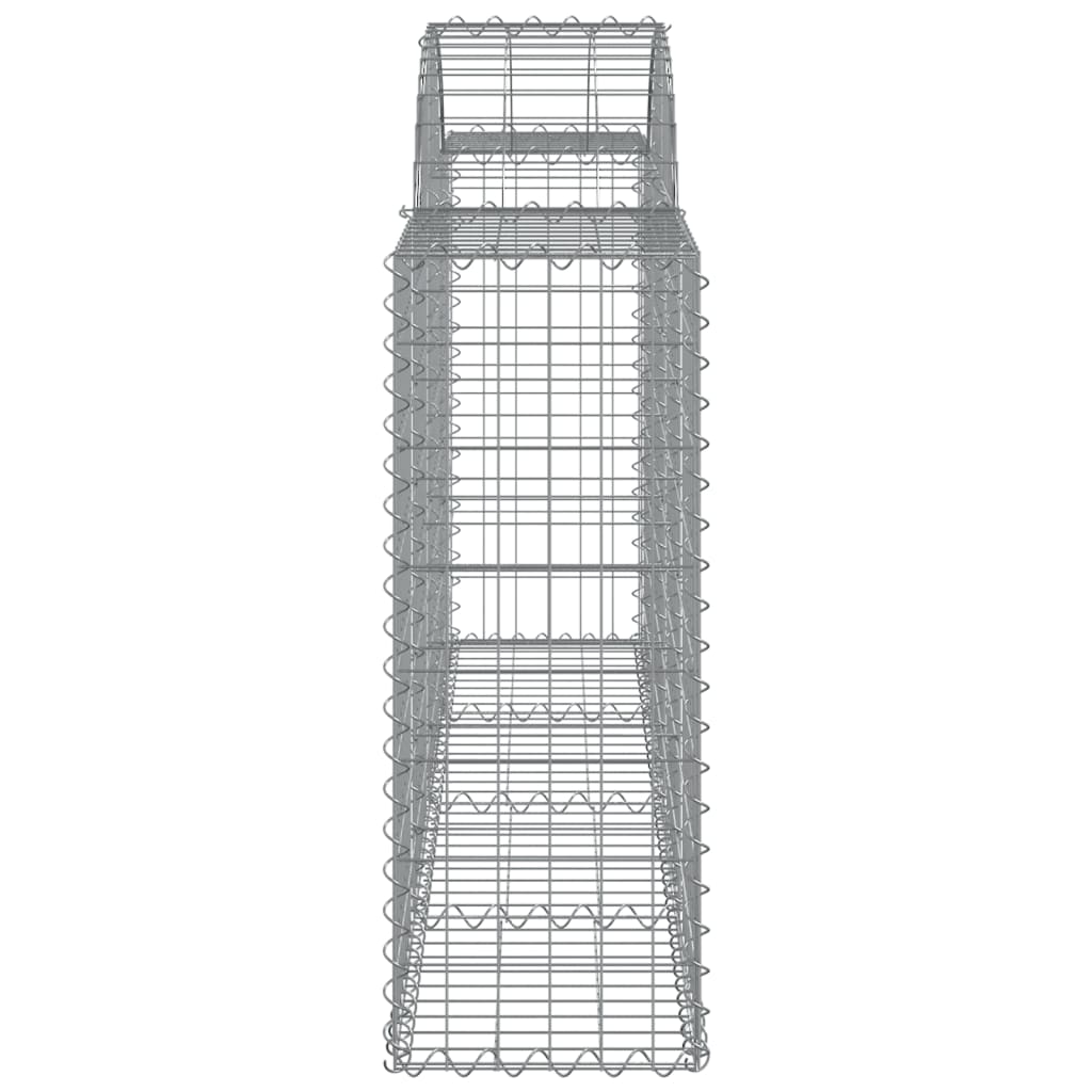 18 db íves horganyzott vas gabion kosár 200x30x80/100 cm