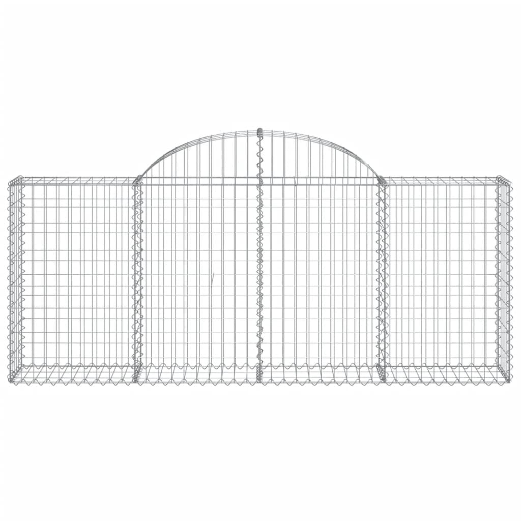 20 db íves horganyzott vas gabion kosár 200x30x80/100 cm