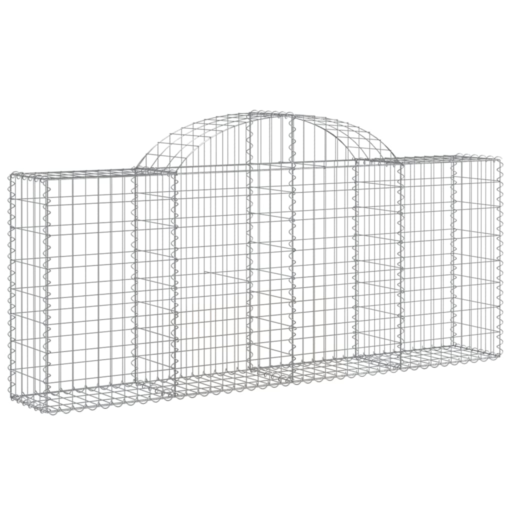 40 db íves horganyzott vas gabion kosár 200x30x80/100 cm