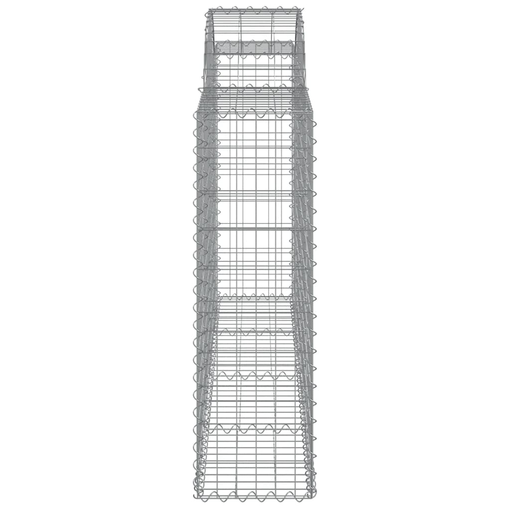 3 db íves horganyzott vas gabion kosár 200x30x100/120 cm