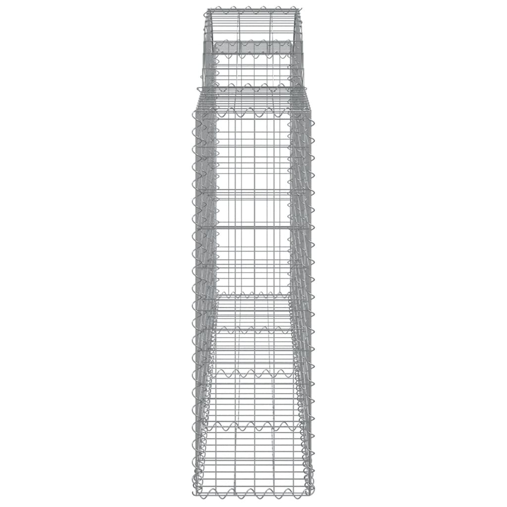 7 db íves horganyzott vas gabion kosár 200x30x100/120 cm
