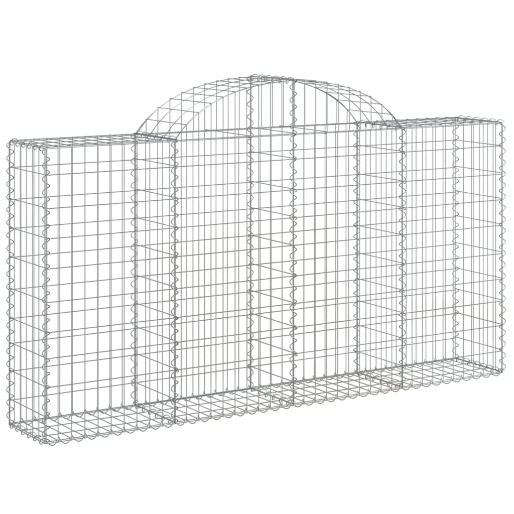 12 db íves horganyzott vas gabion kosár 200x30x100/120 cm