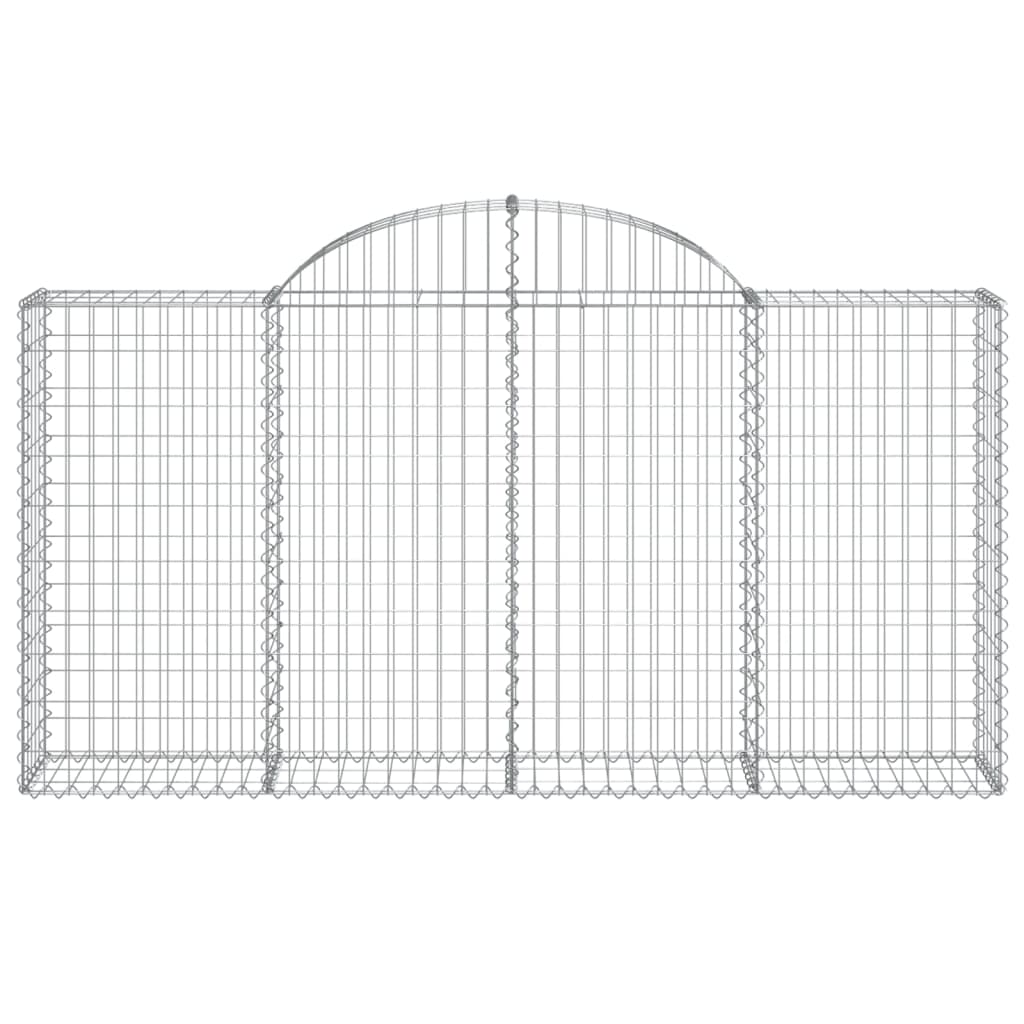 14 db íves horganyzott vas gabion kosár 200x30x100/120 cm
