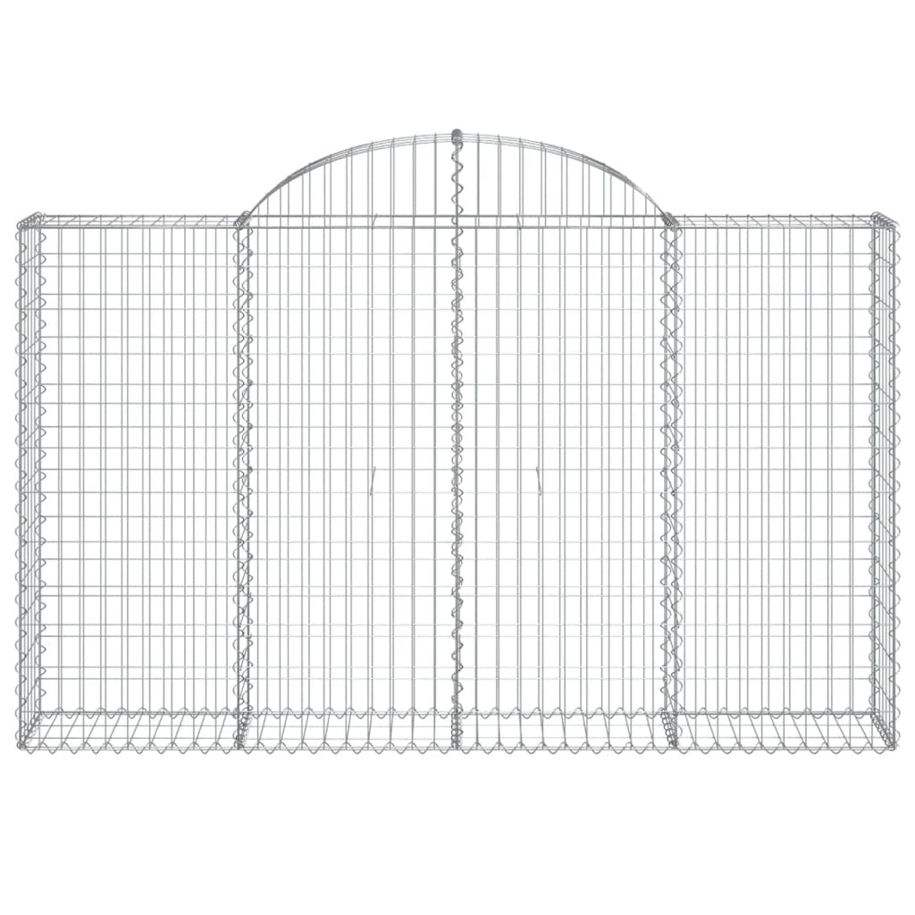 4 db íves horganyzott vas gabion kosár 200x30x120/140 cm