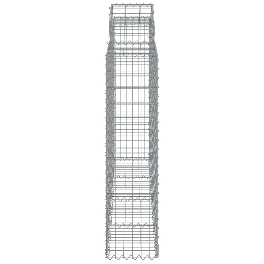 14 db íves horganyzott vas gabion kosár 200x30x120/140 cm