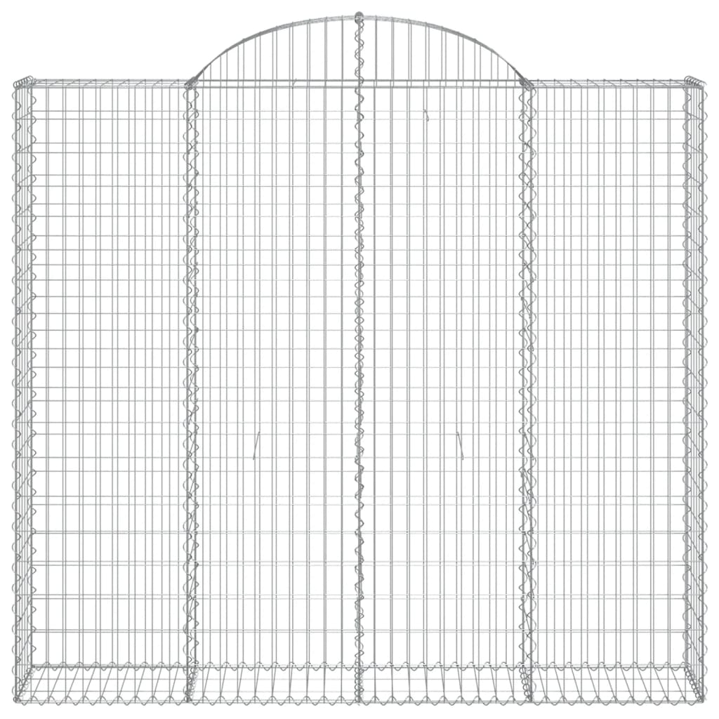 2 db íves horganyzott vas gabion kosár 200x30x180/200 cm
