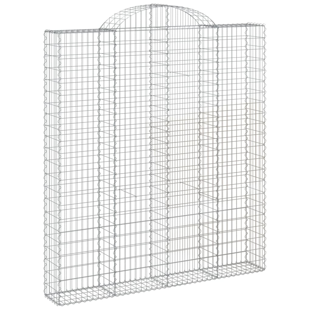 3 db íves horganyzott vas gabion kosár 200x30x220/240 cm