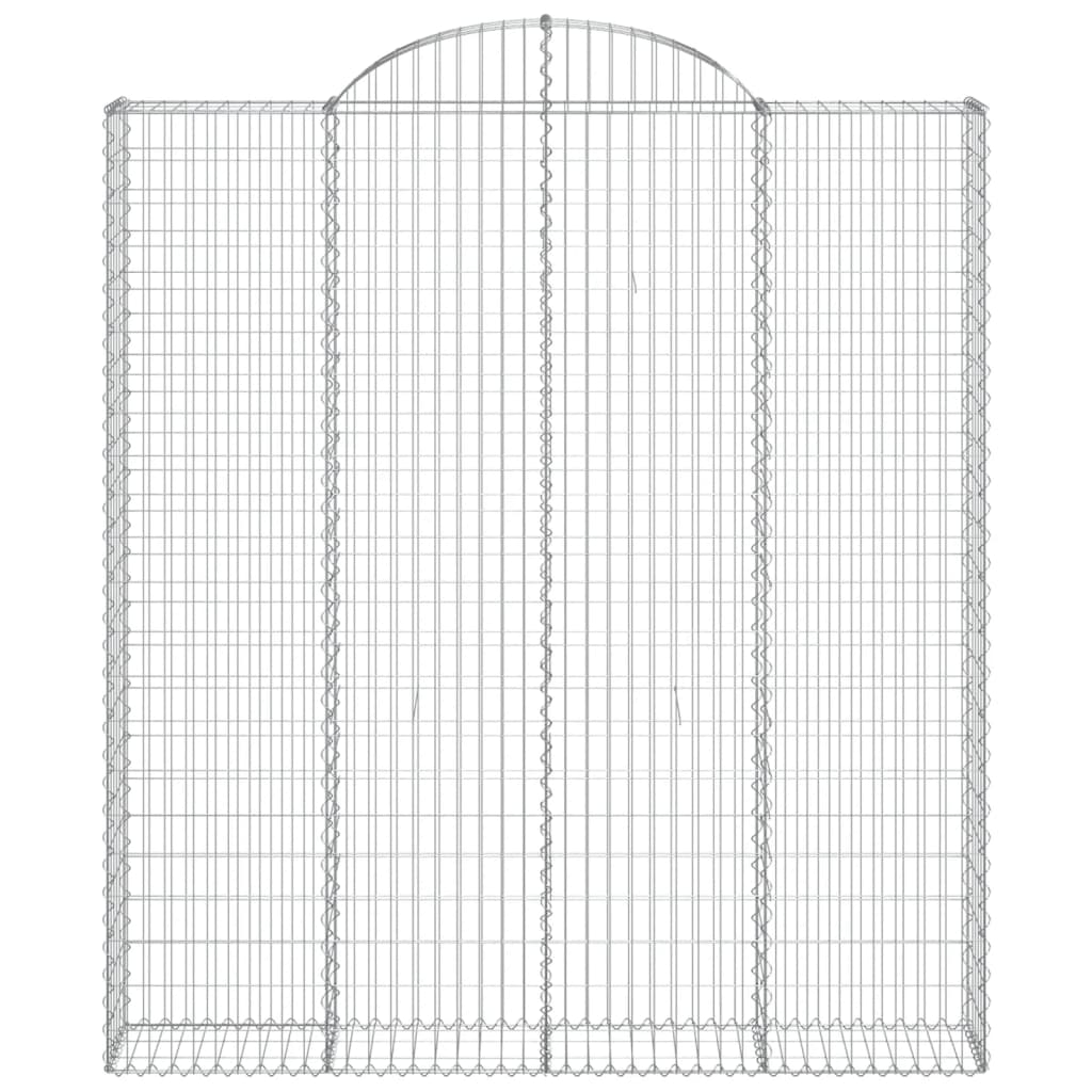 3 db íves horganyzott vas gabion kosár 200x30x220/240 cm
