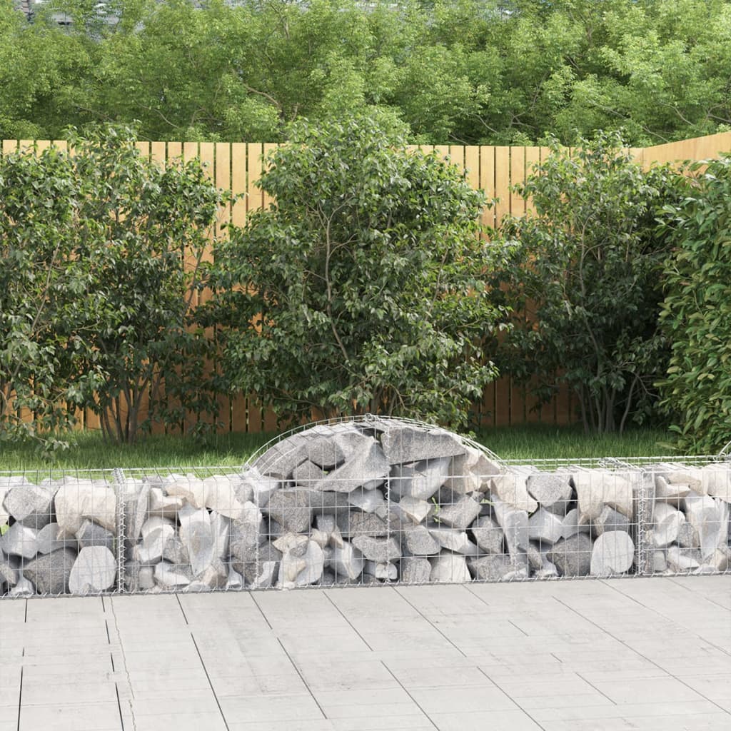 10 db íves horganyzott vas gabion kosár 200x50x40/60 cm 10 db íves horganyzott vas gabion kosár 200x50x40/60 cm