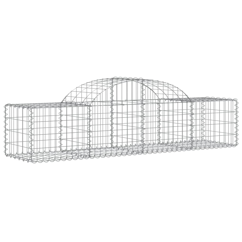 11 db íves horganyzott vas gabion kosár 200x50x40/60 cm
