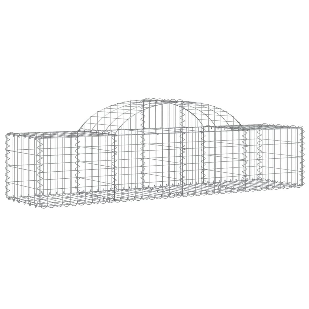 13 db íves horganyzott vas gabion kosár 200x50x40/60 cm