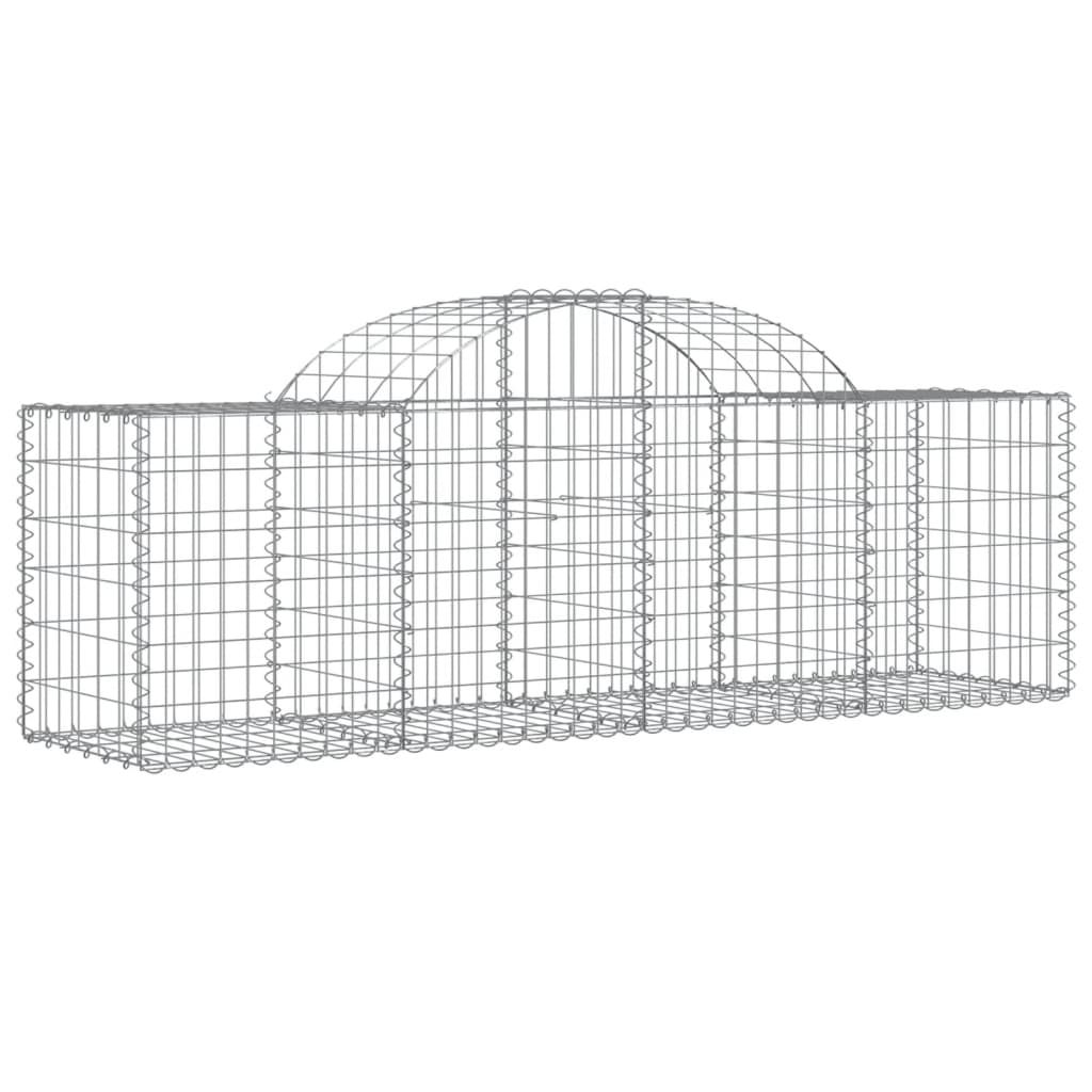 50 db íves horganyzott vas gabion kosár 200x50x60/80 cm