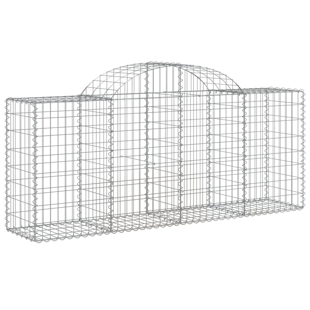 11 db íves horganyzott vas gabion kosár 200x50x80/100 cm