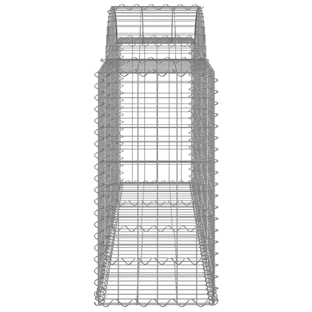 12 db íves horganyzott vas gabion kosár 200x50x80/100 cm