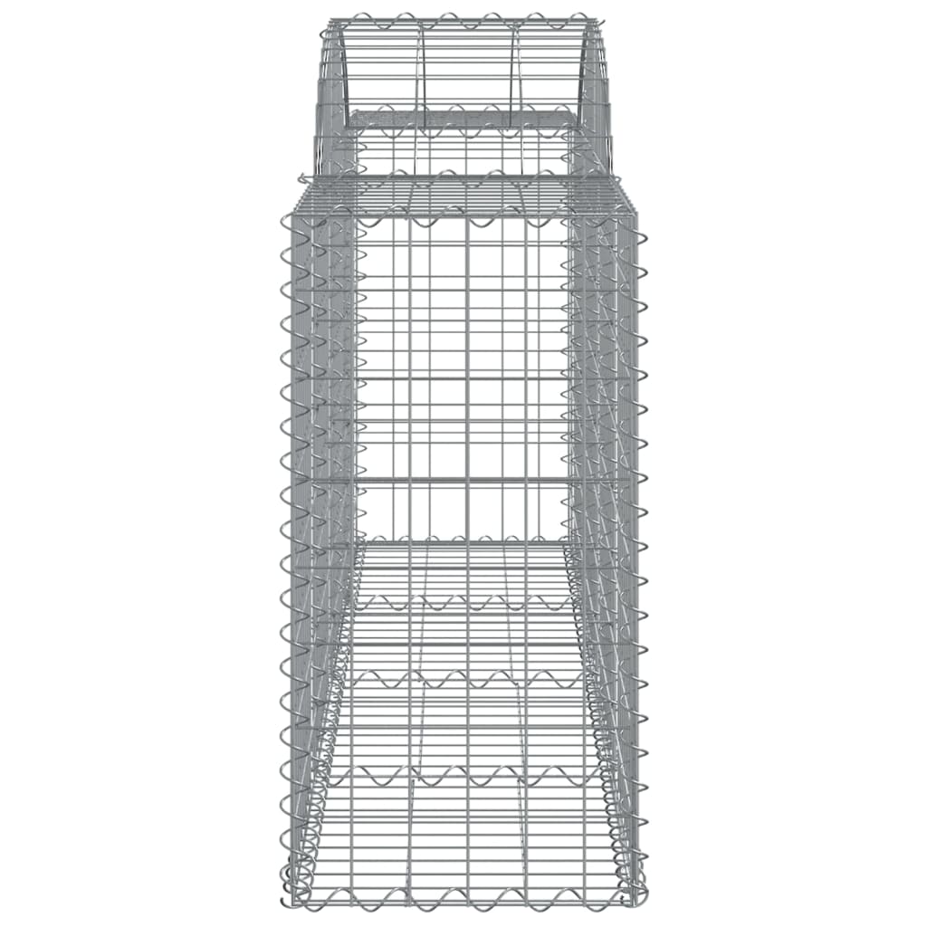 15 db íves horganyzott vas gabion kosár 200x50x80/100 cm