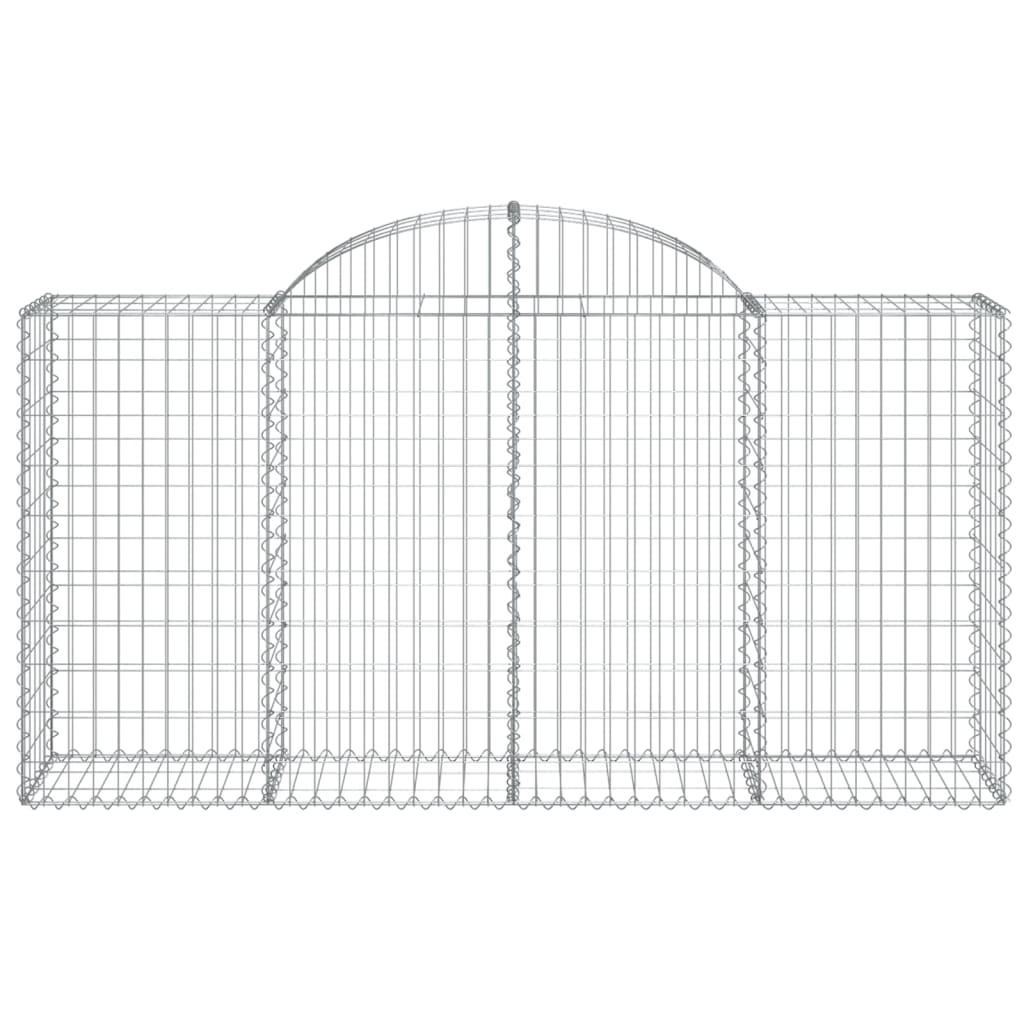13 db íves horganyzott vas gabion kosár 200x50x100/120 cm