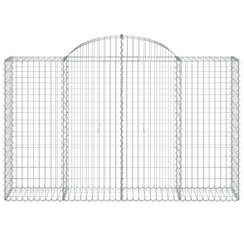 14 db íves horganyzott vas gabion kosár 200x50x120/140 cm