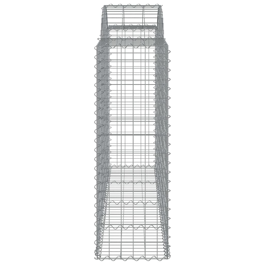 14 db íves horganyzott vas gabion kosár 200x50x120/140 cm