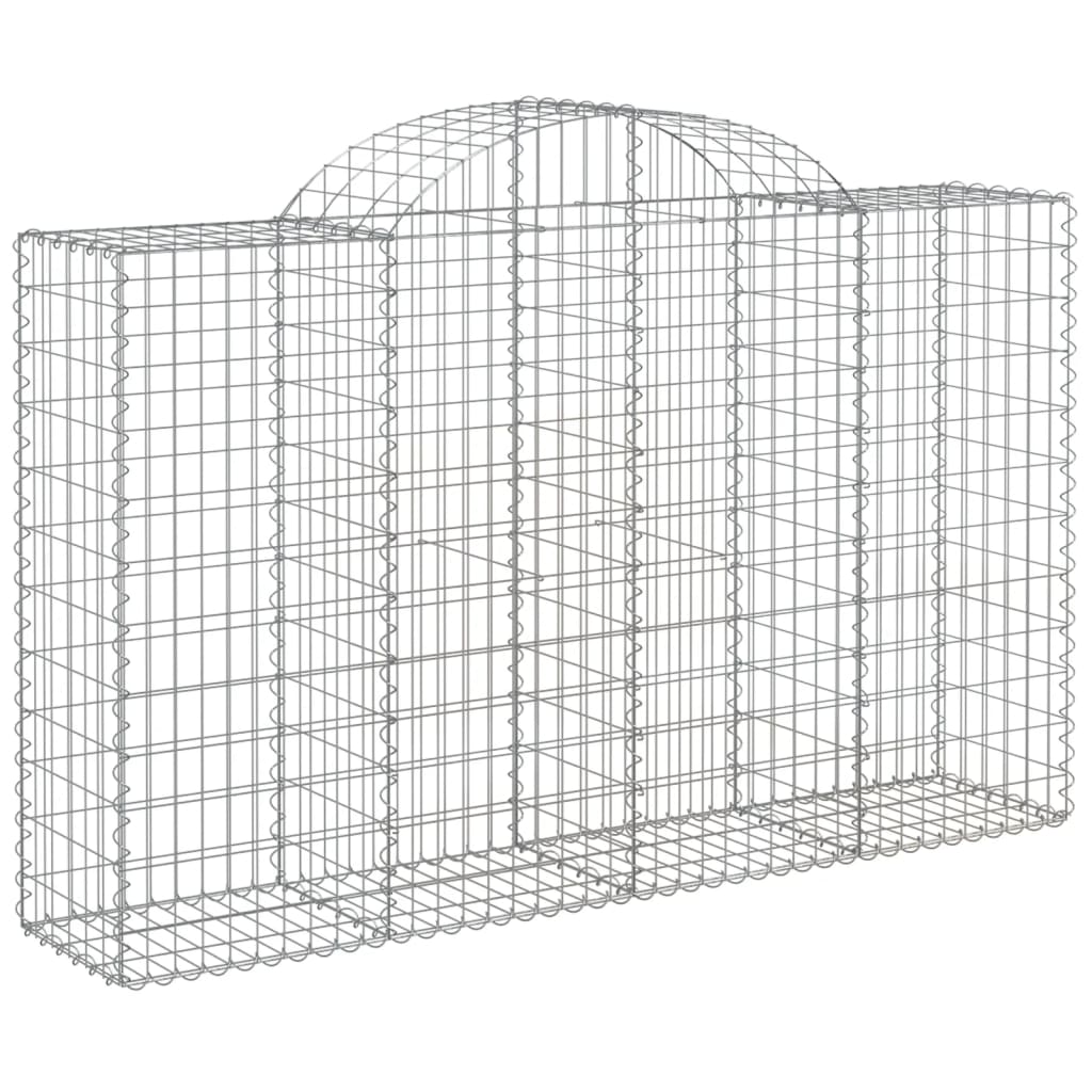 15 db íves horganyzott vas gabion kosár 200x50x120/140 cm
