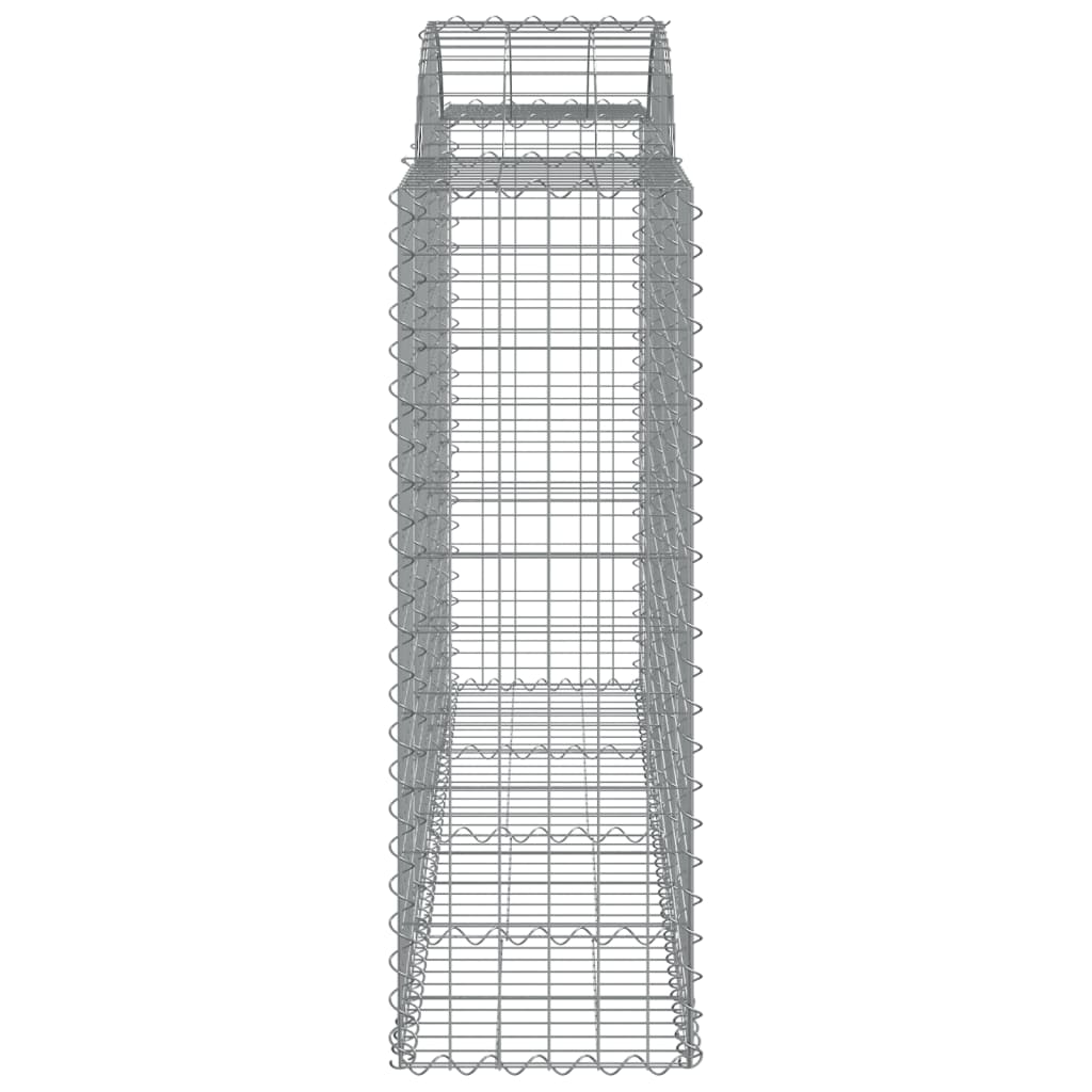 15 db íves horganyzott vas gabion kosár 200x50x120/140 cm