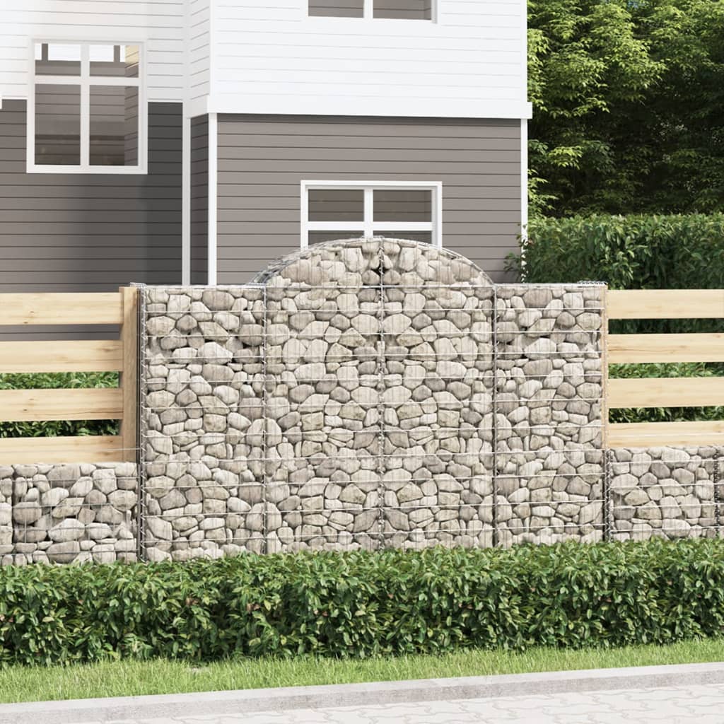 10 db íves horganyzott vas gabion kosár 200x50x140/160 cm 10 db íves horganyzott vas gabion kosár 200x50x140/160 cm