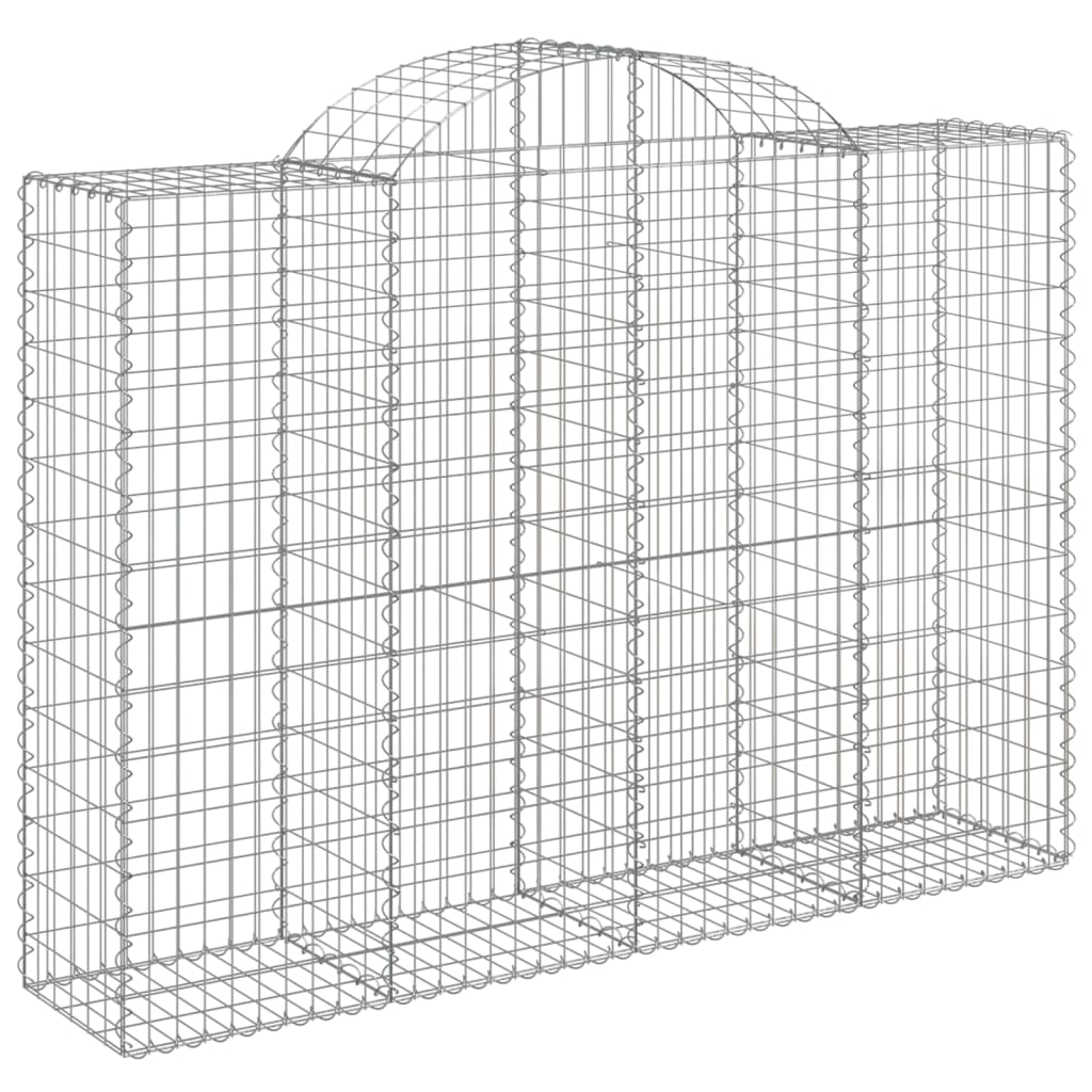 11 db íves horganyzott vas gabion kosár 200x50x140/160 cm