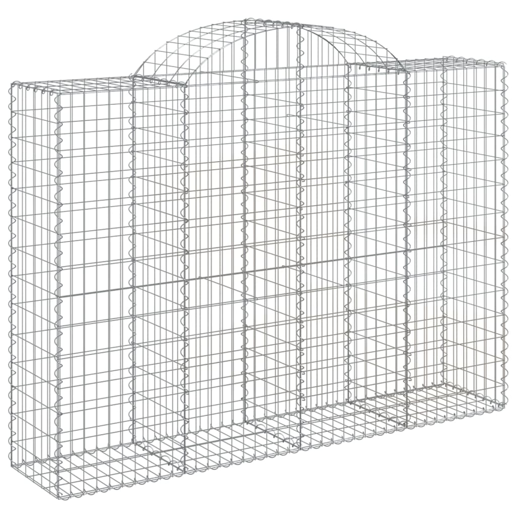 12 db íves horganyzott vas gabion kosár 200x50x140/160 cm