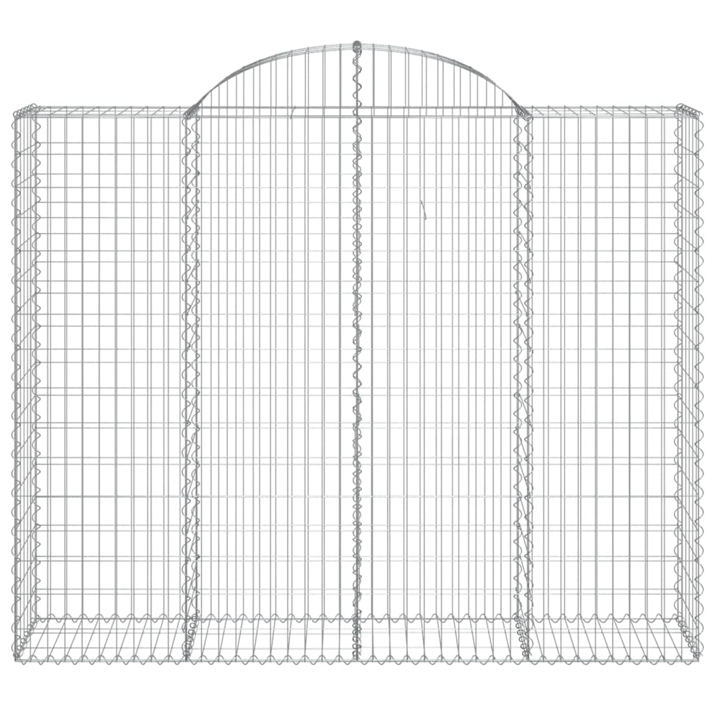 4 db íves horganyzott vas gabion kosár 200x50x160/180 cm