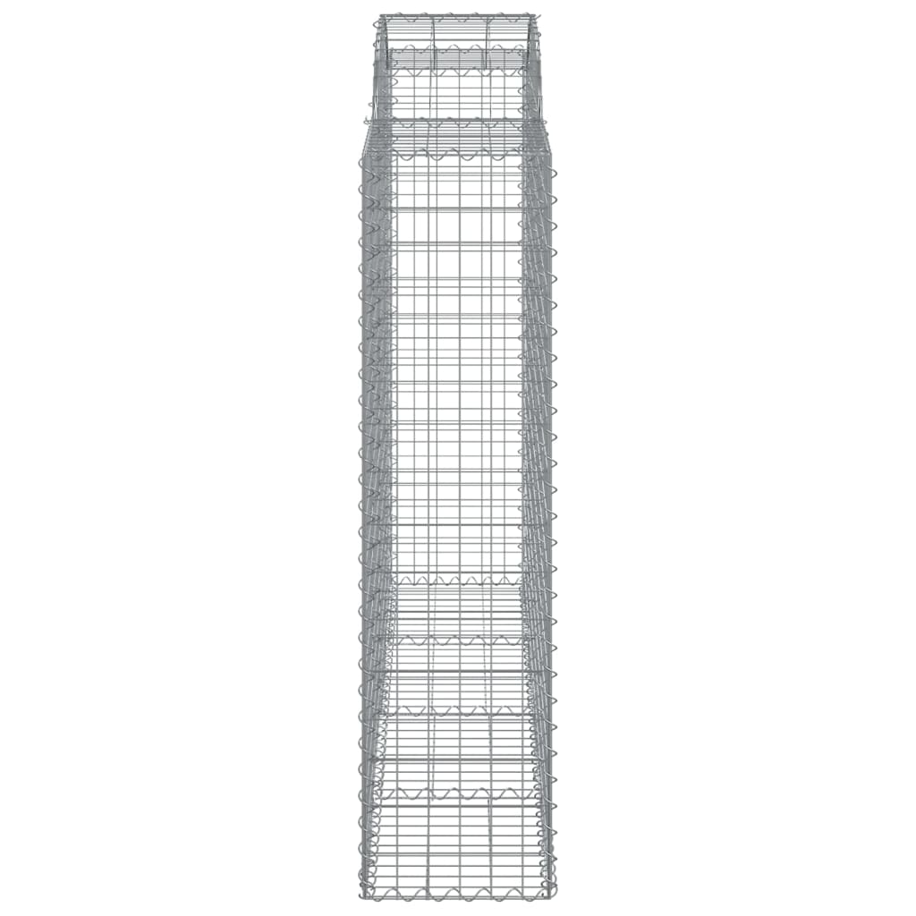 4 db íves horganyzott vas gabion kosár 200x50x160/180 cm