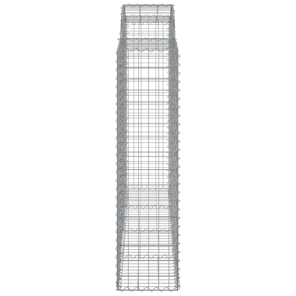 5 db íves horganyzott vas gabion kosár 200x50x160/180 cm