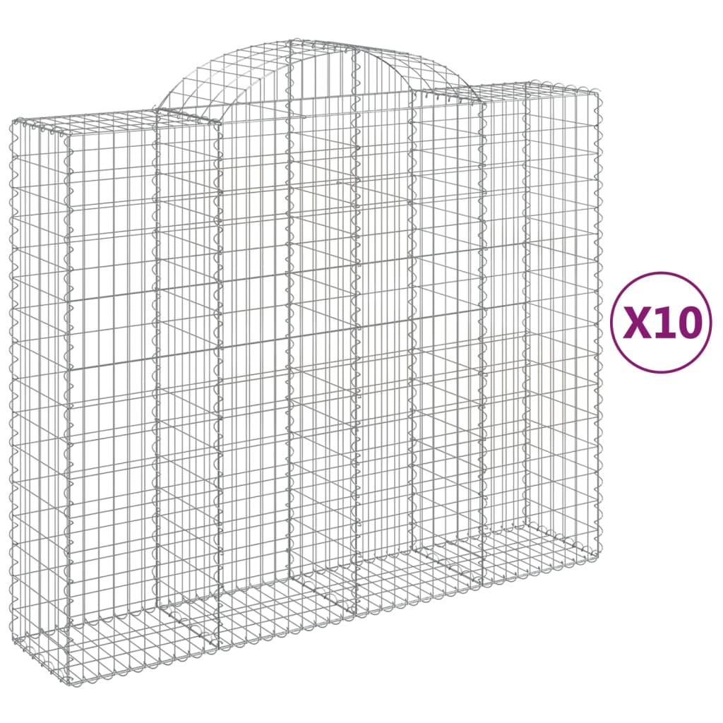 10 db íves horganyzott vas gabion kosár 200x50x160/180 cm 10 db íves horganyzott vas gabion kosár 200x50x160/180 cm