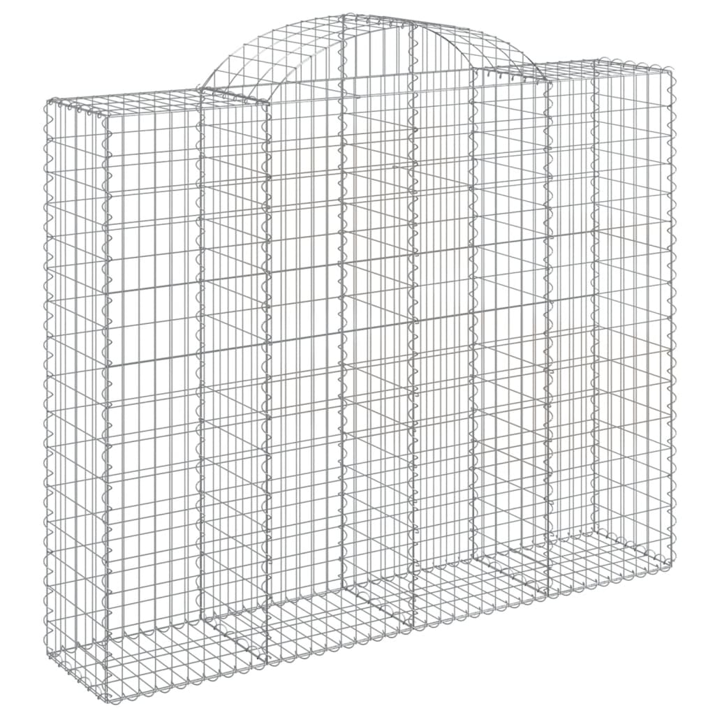 11 db íves horganyzott vas gabion kosár 200x50x160/180 cm