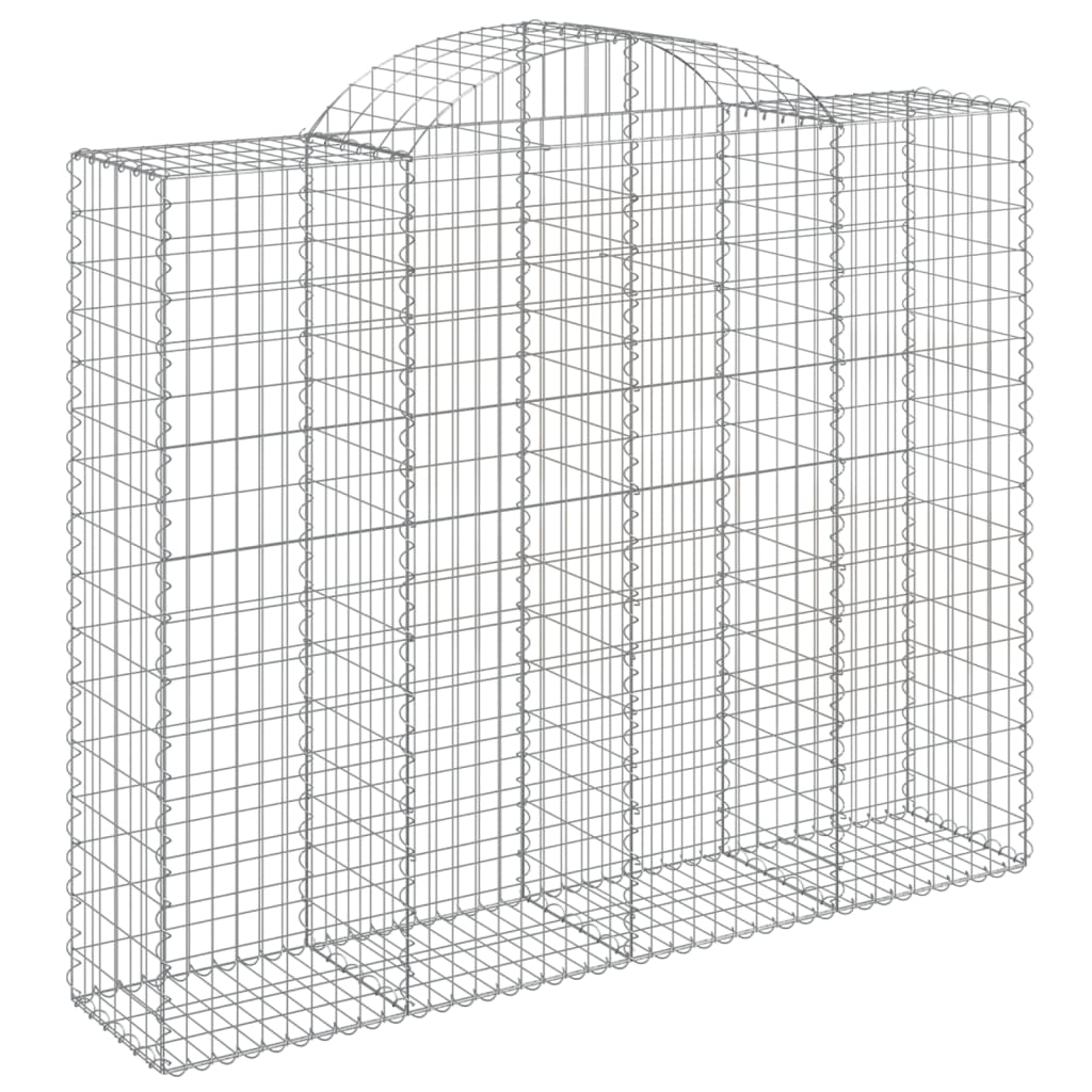 12 db íves horganyzott vas gabion kosár 200x50x160/180 cm