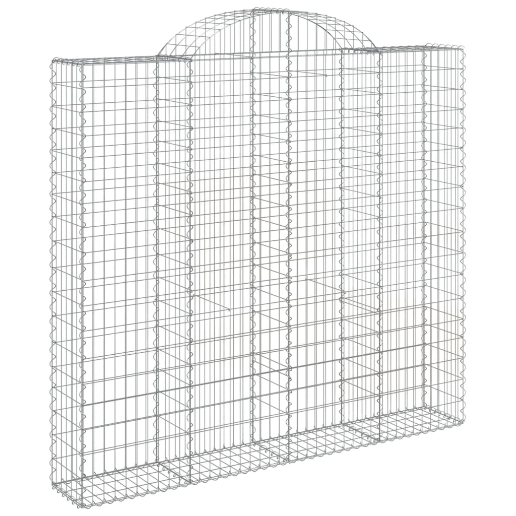 3 db íves horganyzott vas gabion kosár 200x50x180/200 cm