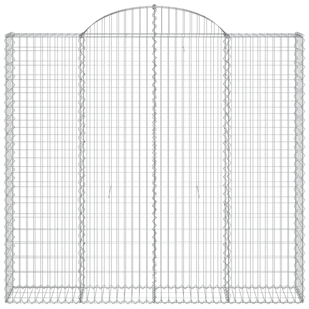 4 db íves horganyzott vas gabion kosár 200x50x180/200 cm