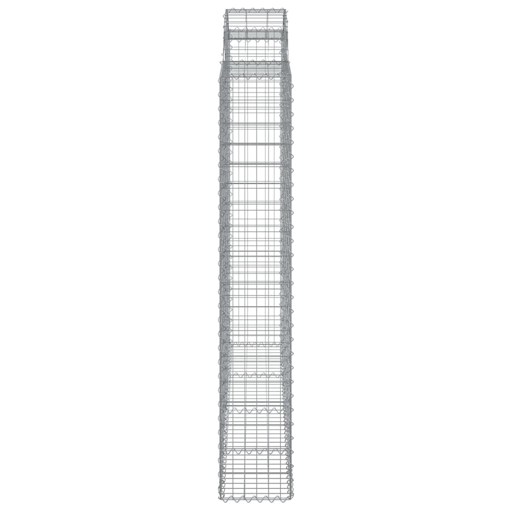 4 db íves horganyzott vas gabion kosár 200x50x180/200 cm