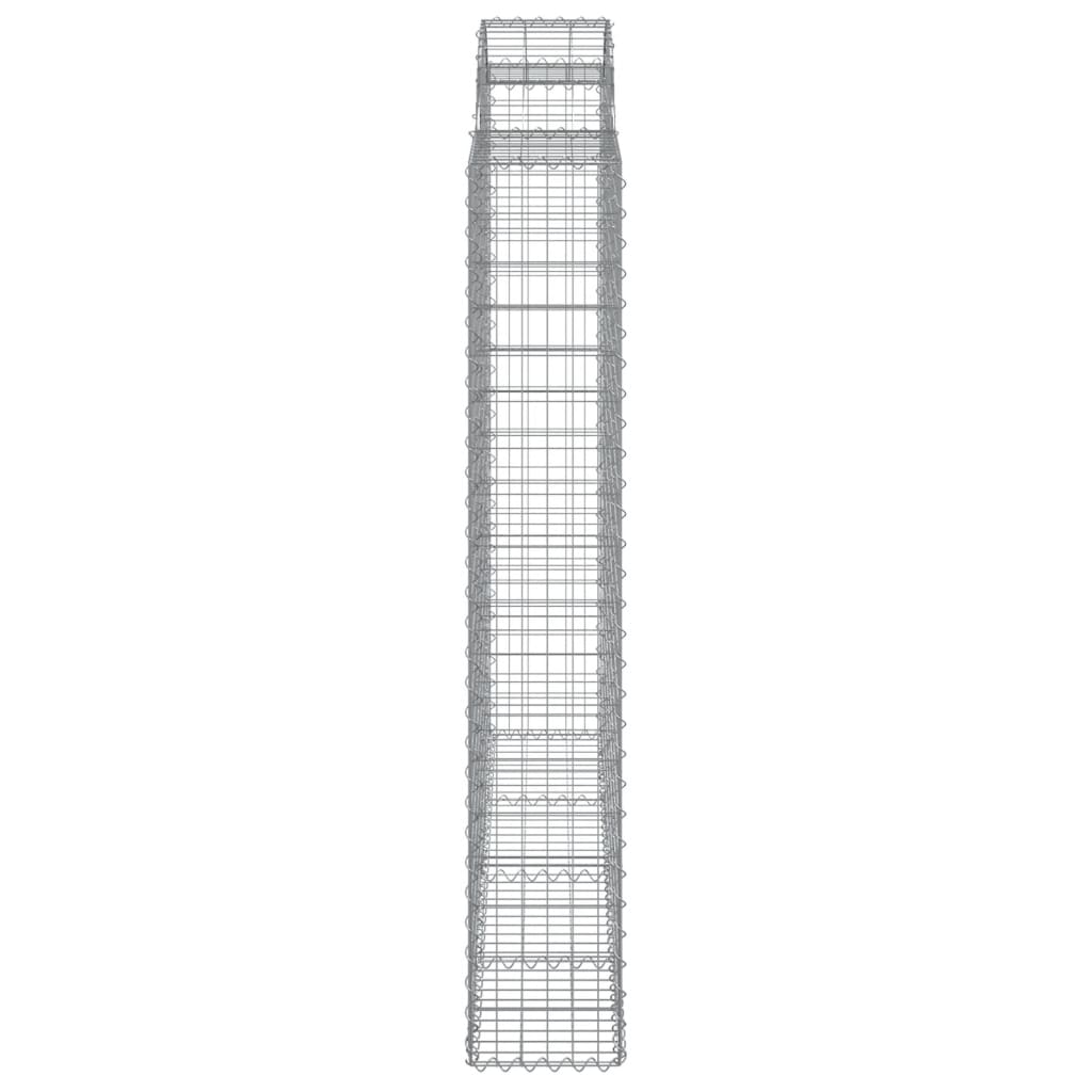 10 db íves horganyzott vas gabion kosár 200x50x180/200 cm 10 db íves horganyzott vas gabion kosár 200x50x180/200 cm