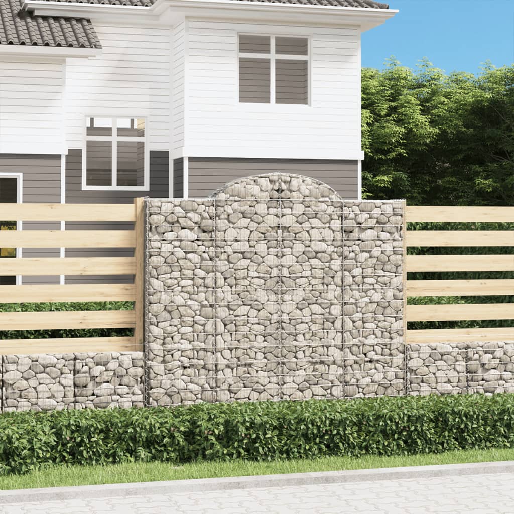 10 db íves horganyzott vas gabion kosár 200x50x180/200 cm 10 db íves horganyzott vas gabion kosár 200x50x180/200 cm