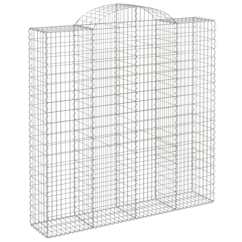 4 db íves horganyzott vas gabion kosár 200x50x200/220 cm