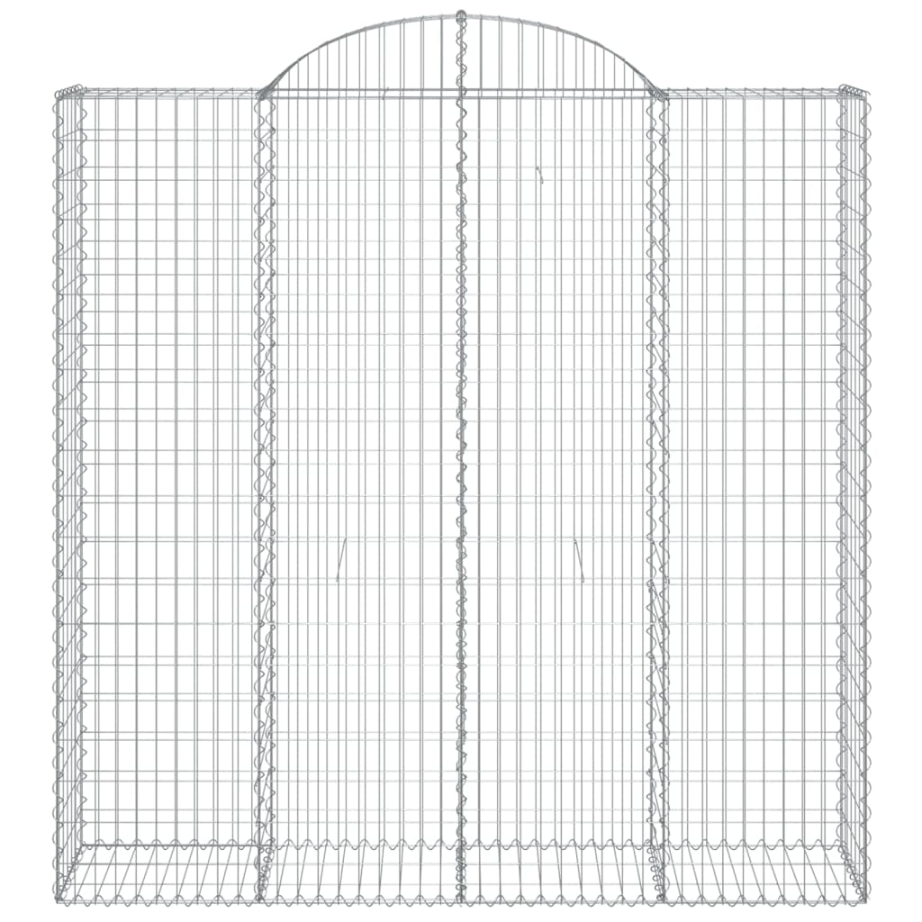 4 db íves horganyzott vas gabion kosár 200x50x200/220 cm