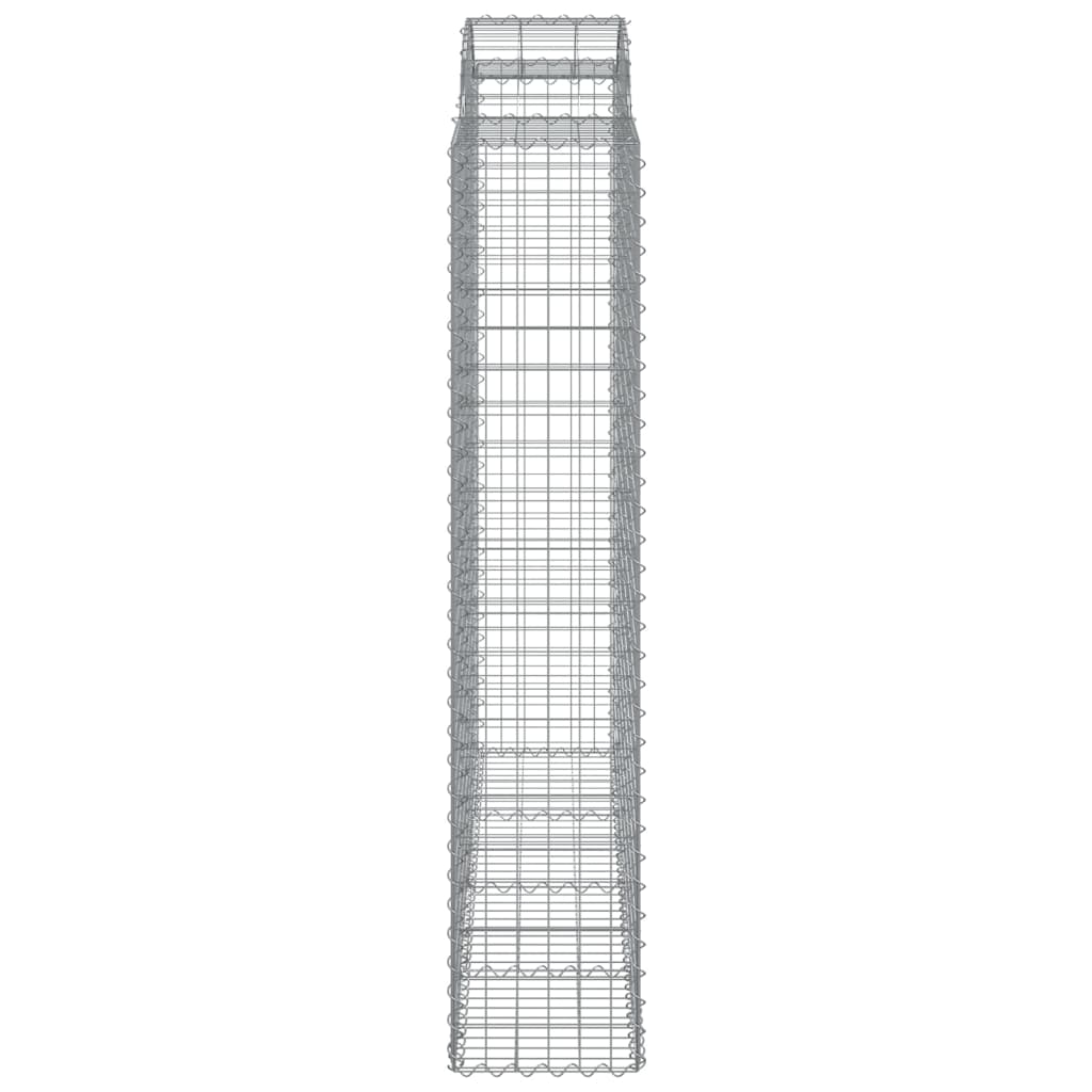 4 db íves horganyzott vas gabion kosár 200x50x200/220 cm