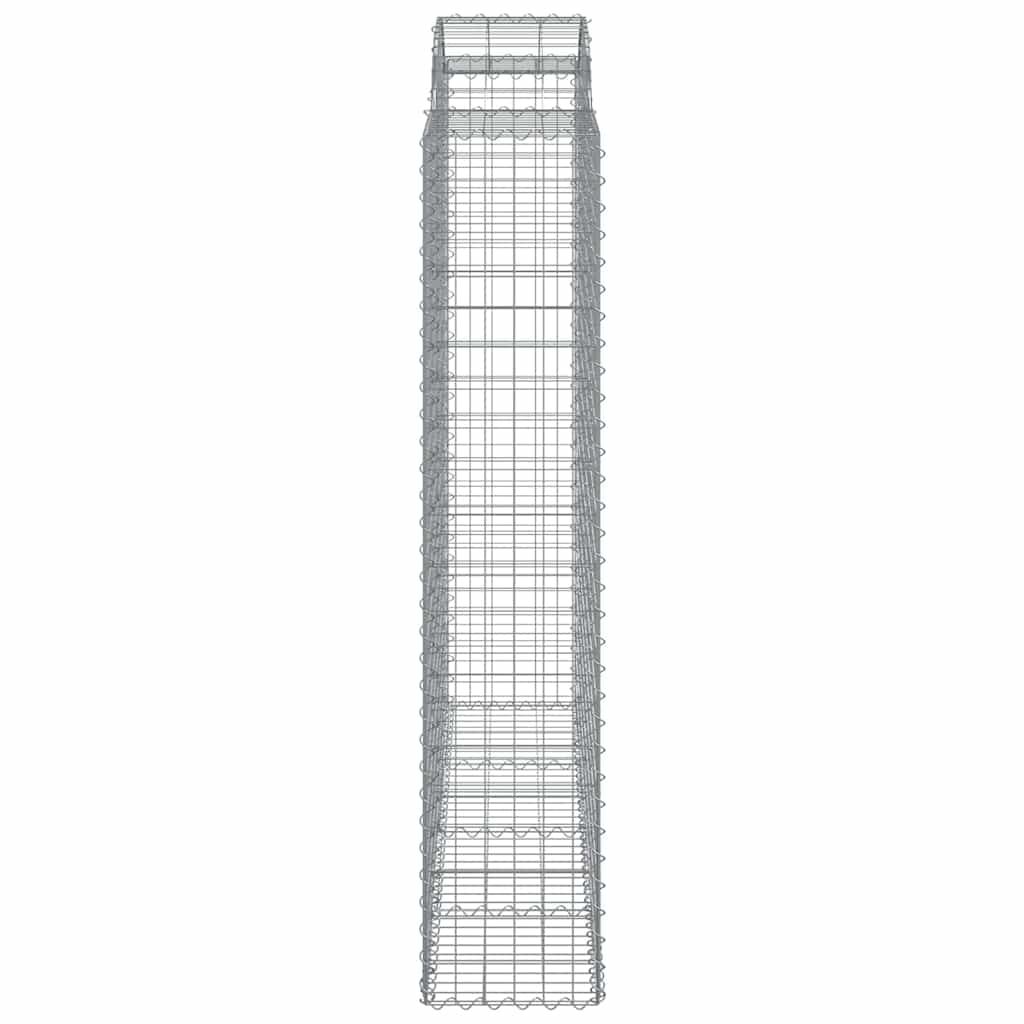 7 db íves horganyzott vas gabion kosár 200x50x200/220 cm