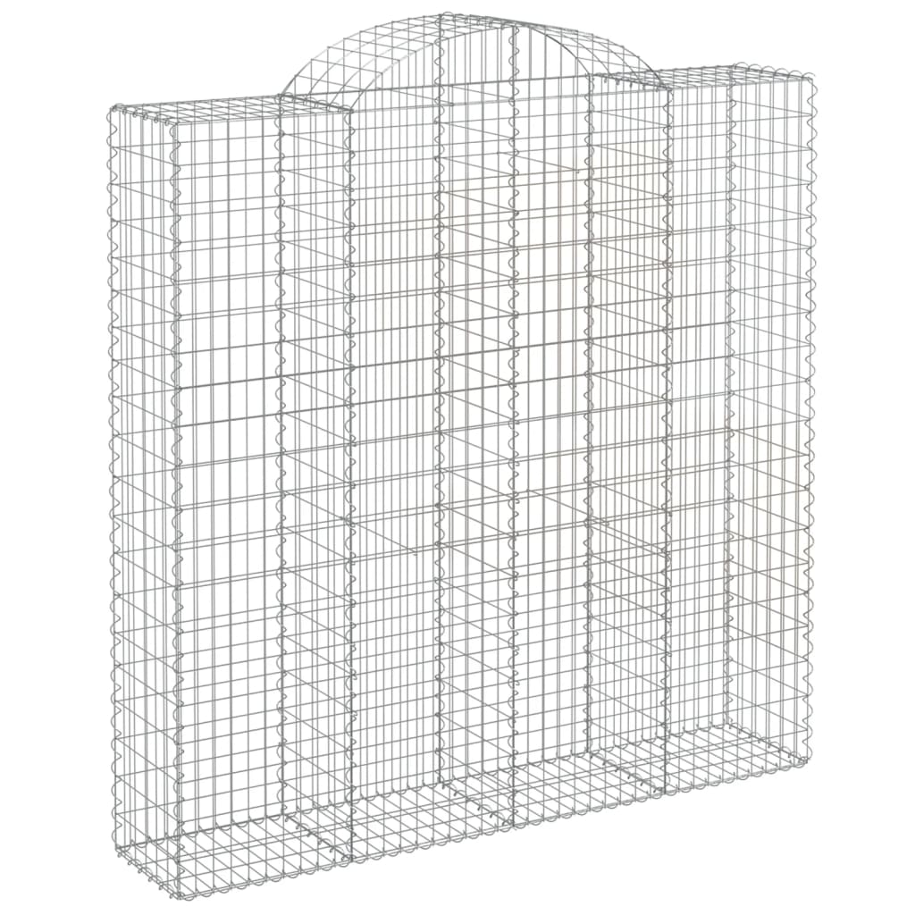 8 db íves horganyzott vas gabion kosár 200x50x200/220 cm