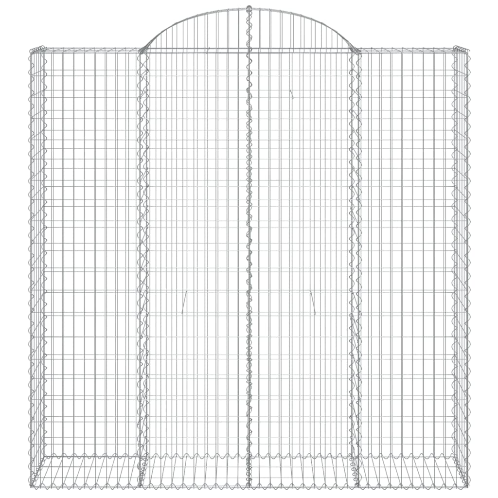 8 db íves horganyzott vas gabion kosár 200x50x200/220 cm