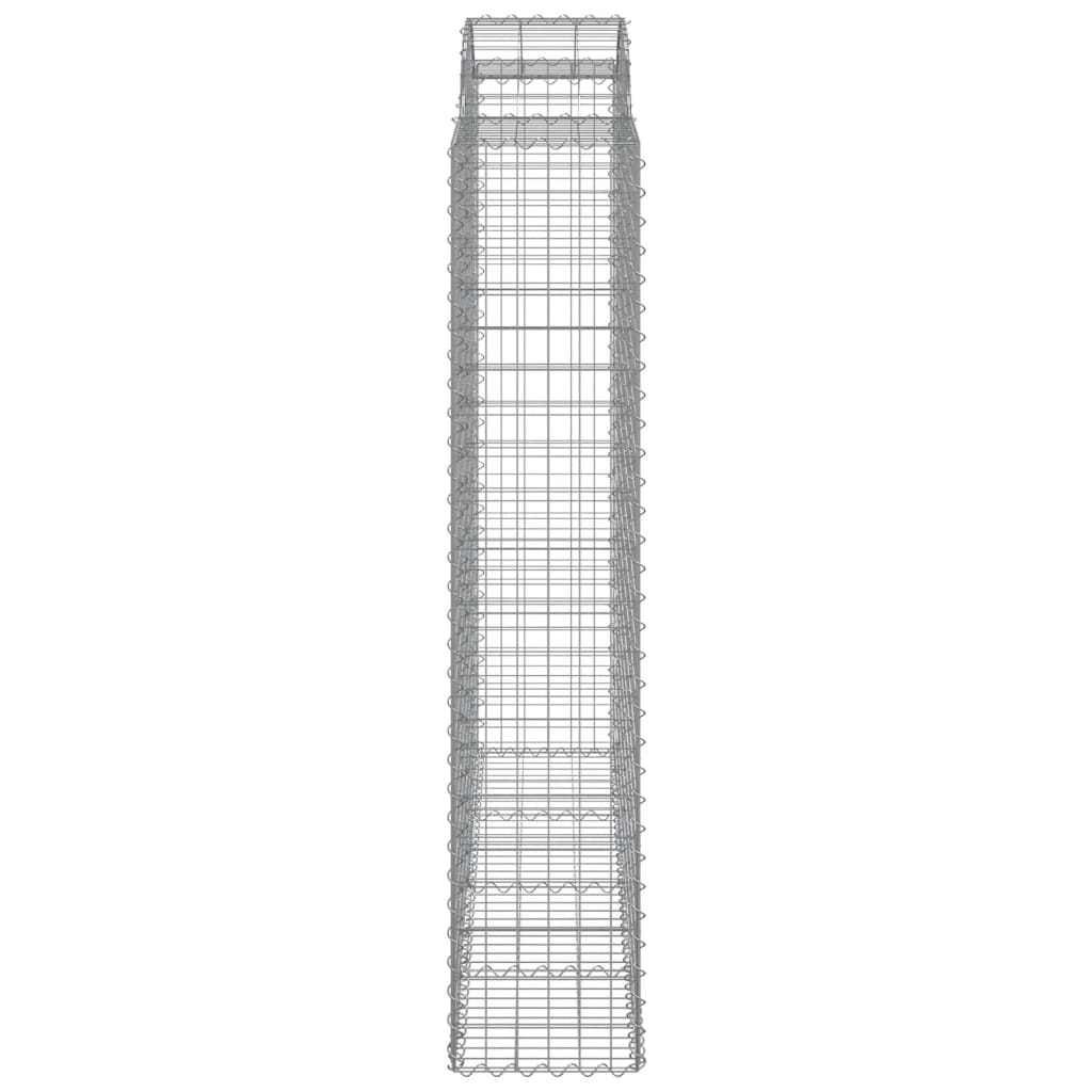 8 db íves horganyzott vas gabion kosár 200x50x200/220 cm