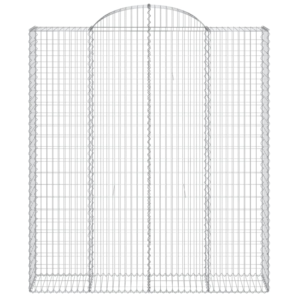 4 db íves horganyzott vas gabion kosár 200x50x220/240 cm
