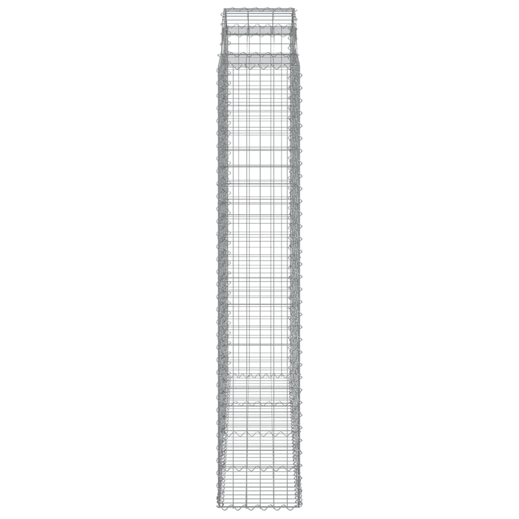 12 db íves horganyzott vas gabion kosár 200x50x220/240 cm 12 db íves horganyzott vas gabion kosár 200x50x220/240 cm